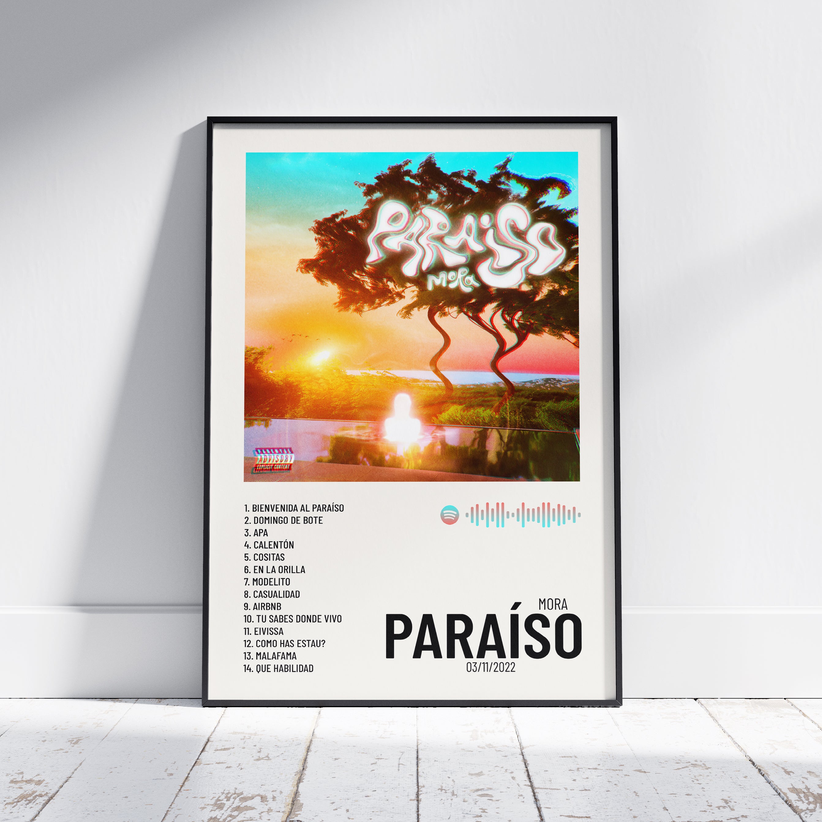 Paraíso Poster digital Mora Urban Sound Prints
