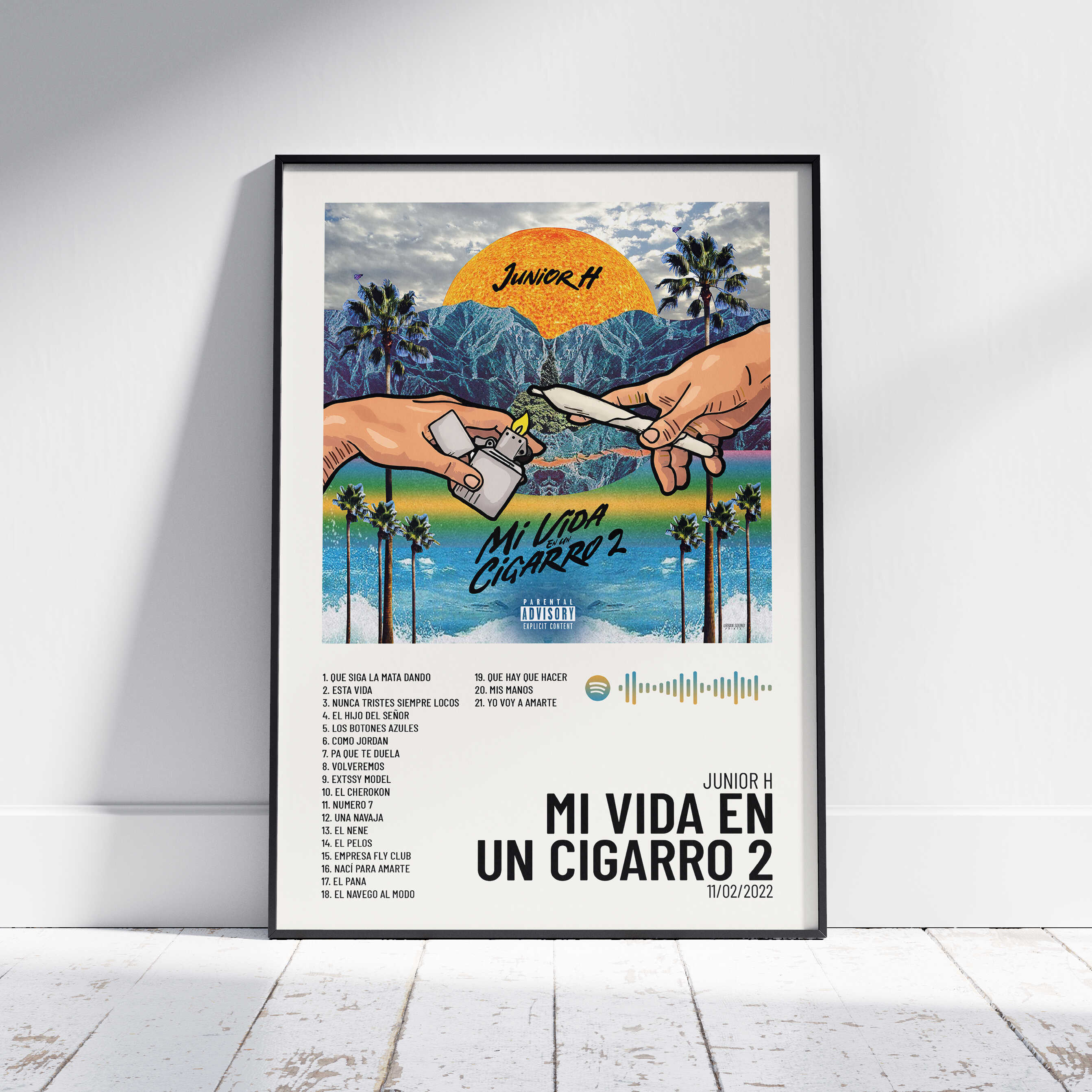 Mi Vida En Un Cigarro 2 - Poster Junior H – Urban Sound Prints