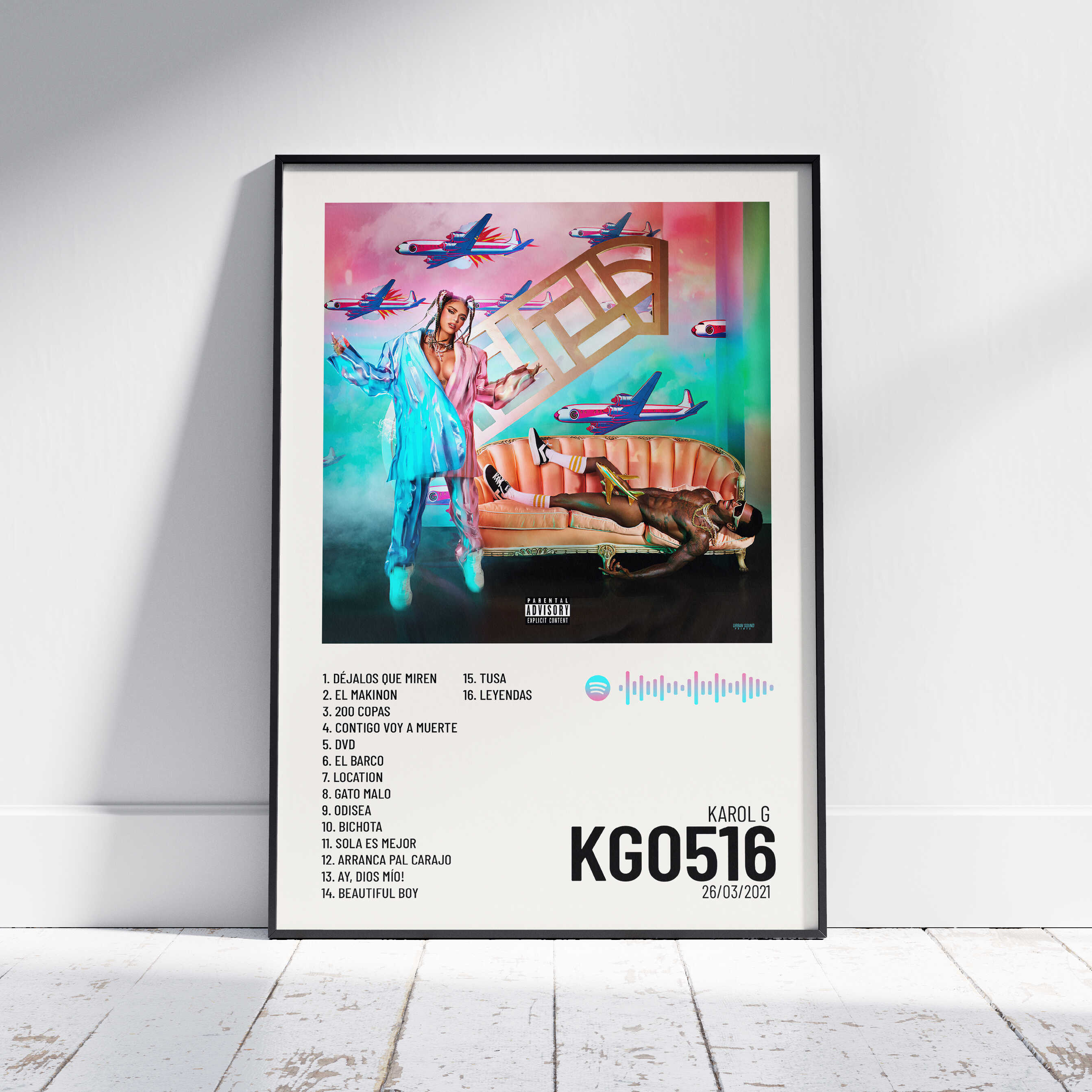KG0516 Poster Digital Karol G Urban Sound Prints kg0516-poster-digital-karol-g-urban-sound-prints