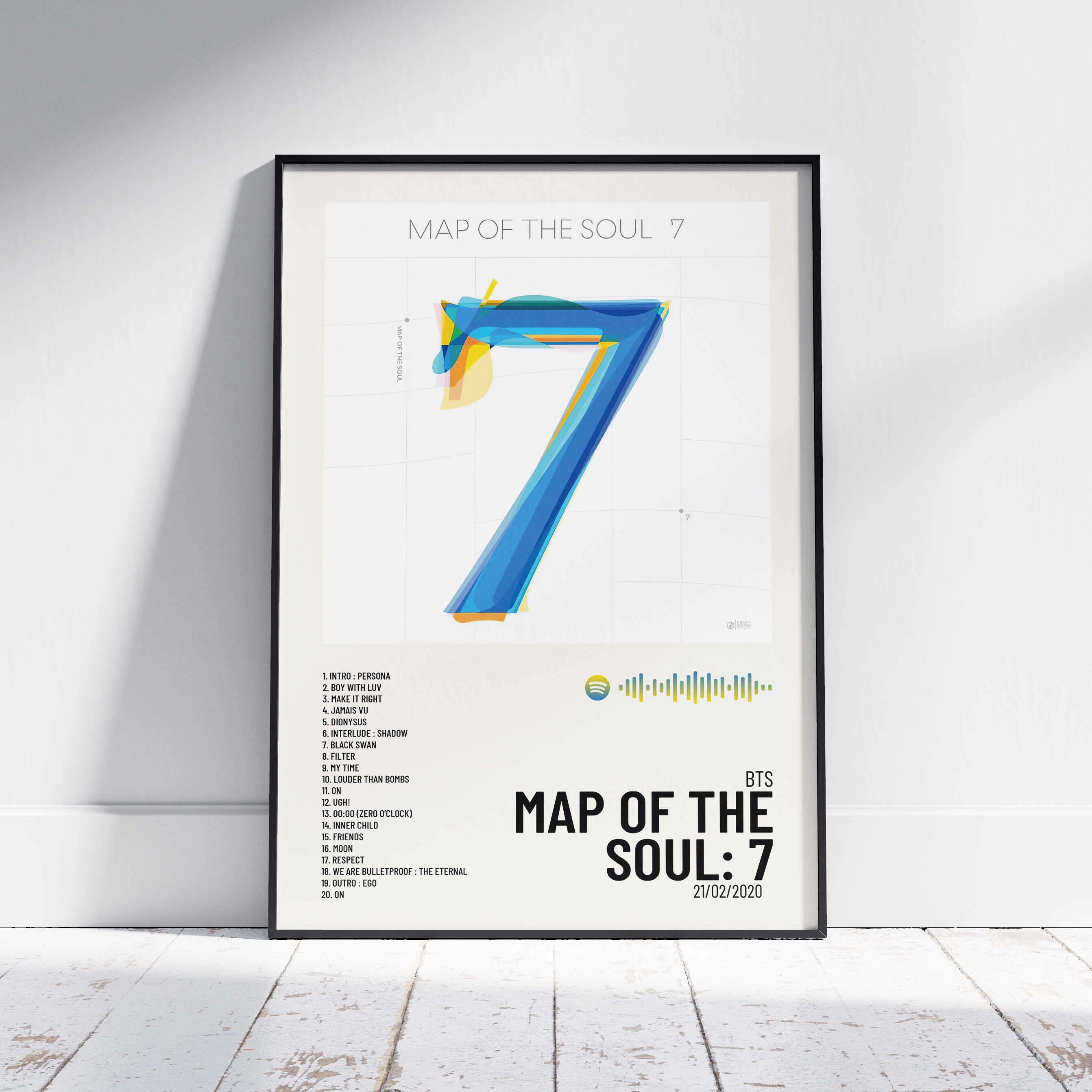 MAP OF THE SOUL: 7 - Poster digital álbum BTS – Urban Sound Prints