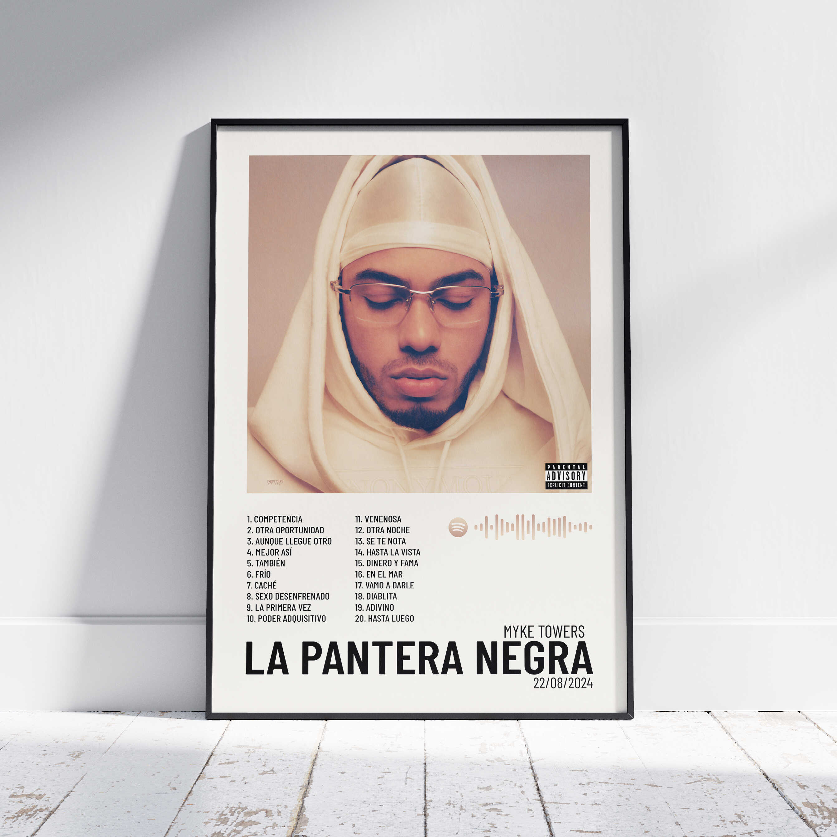 LA PANTERA NEGRA - Poster digital álbum Myke Towers – Urban Sound Prints