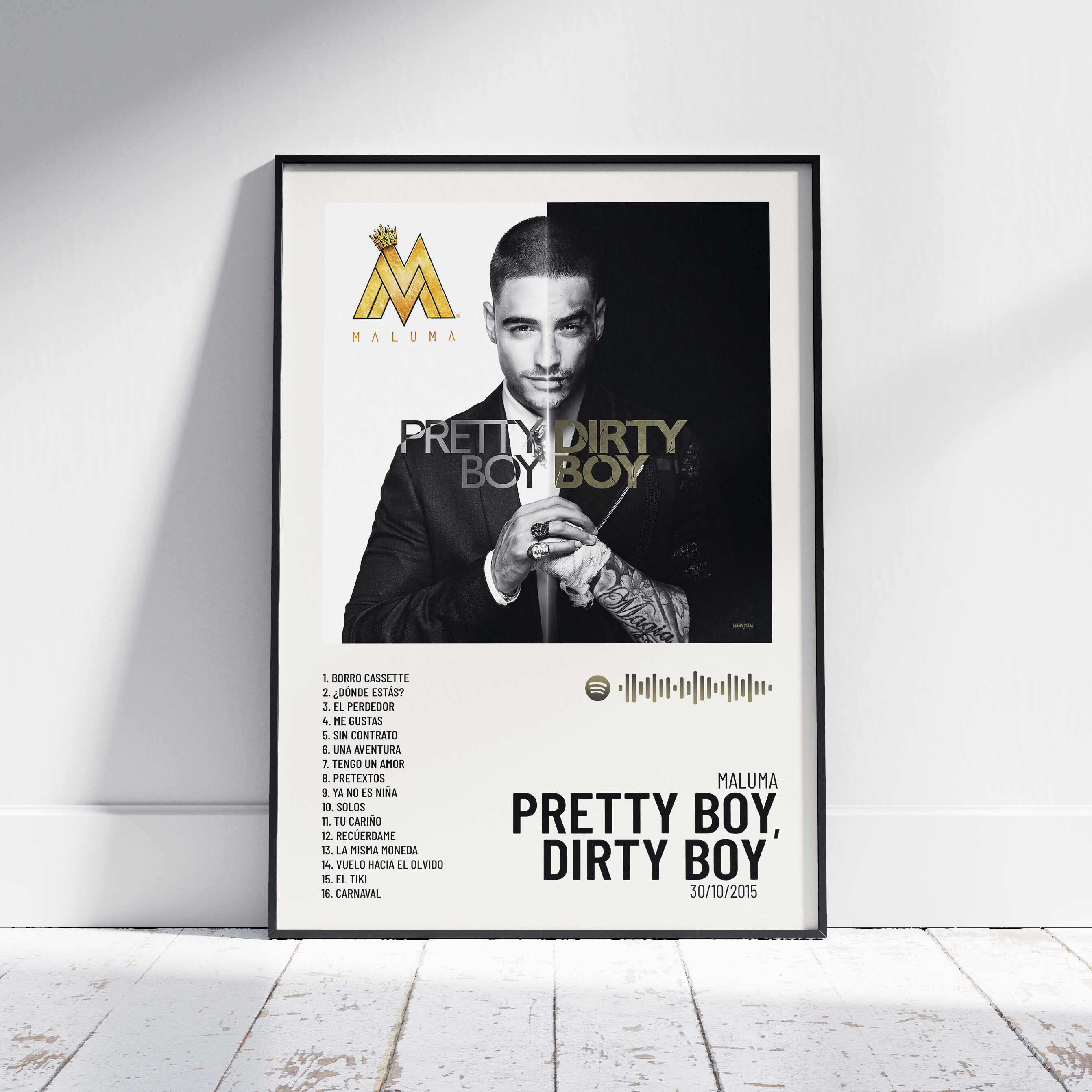 Pretty Boy, Dirty Boy - Poster digital Maluma – Urban Sound Prints