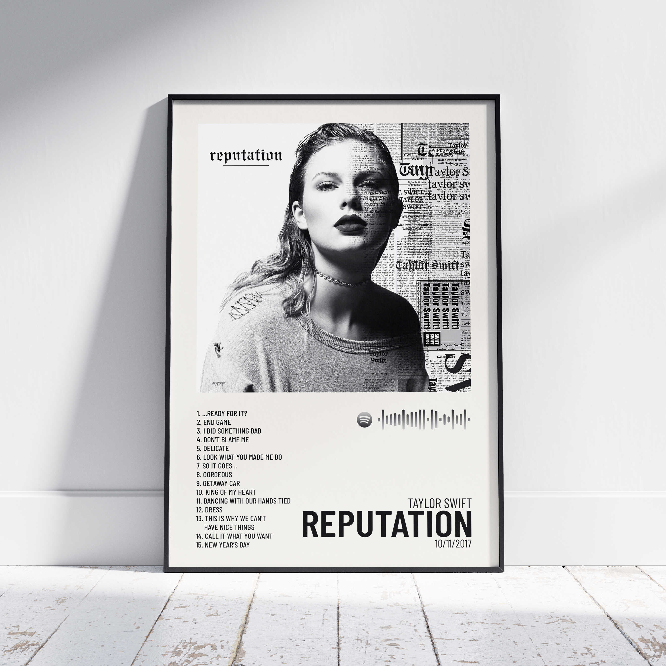 Reputation - Poster digital Taylor Swift – Urban Sound Prints
