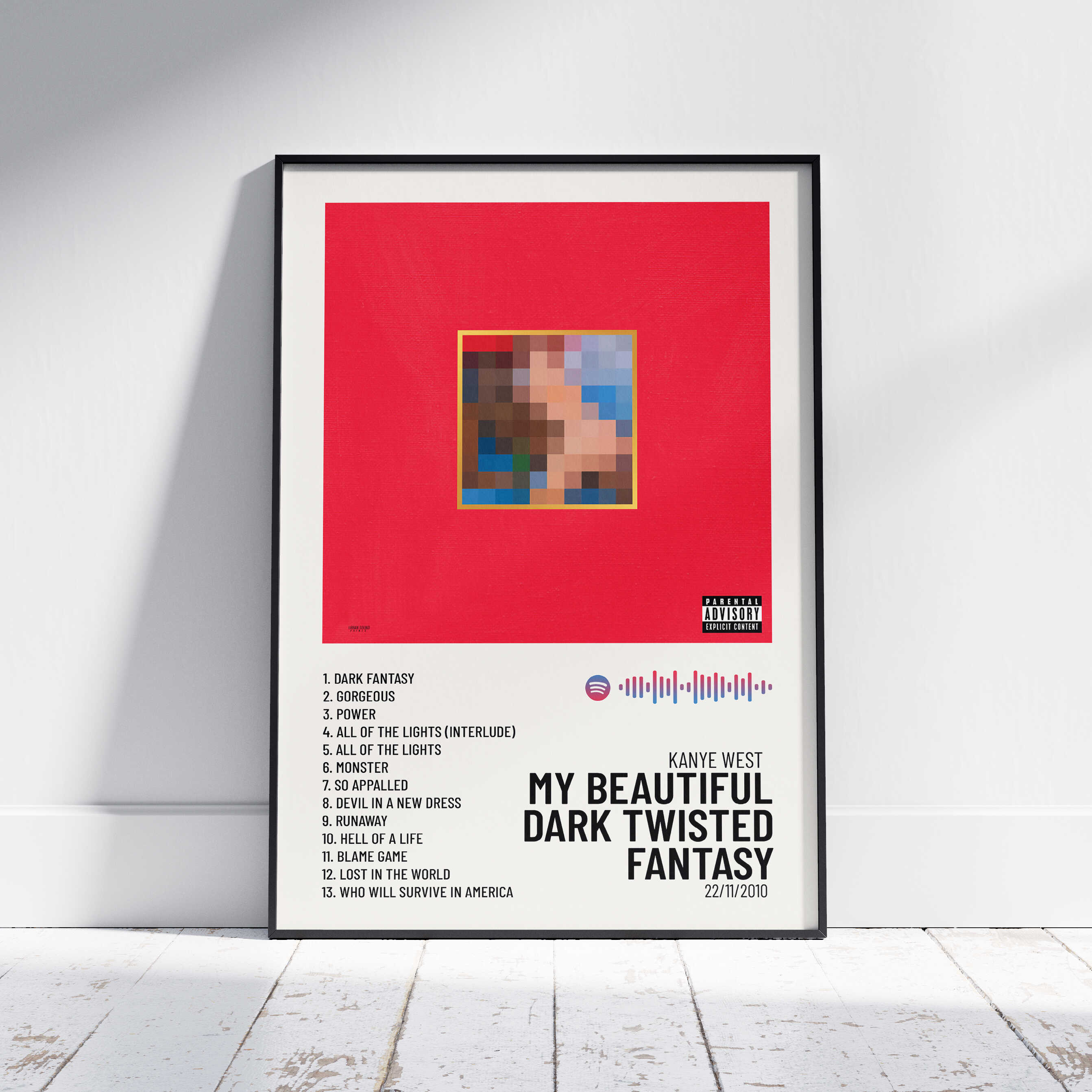 My Beautiful Dark Twisted Fantasy - Poster digital Kanye West – Urban ...