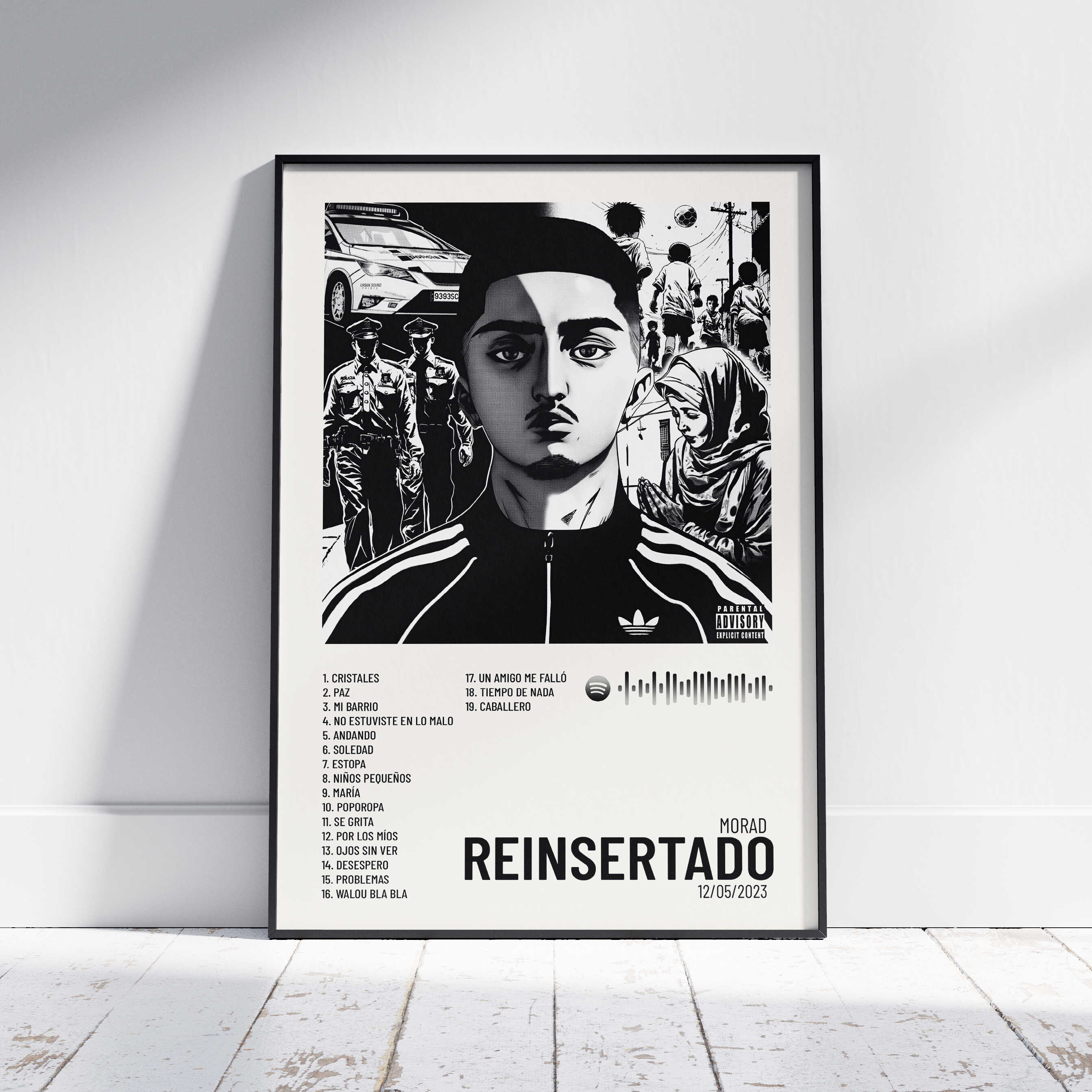 Reinsertado Reinsertado - Poster digital álbum Morad – Urban Sound Prints