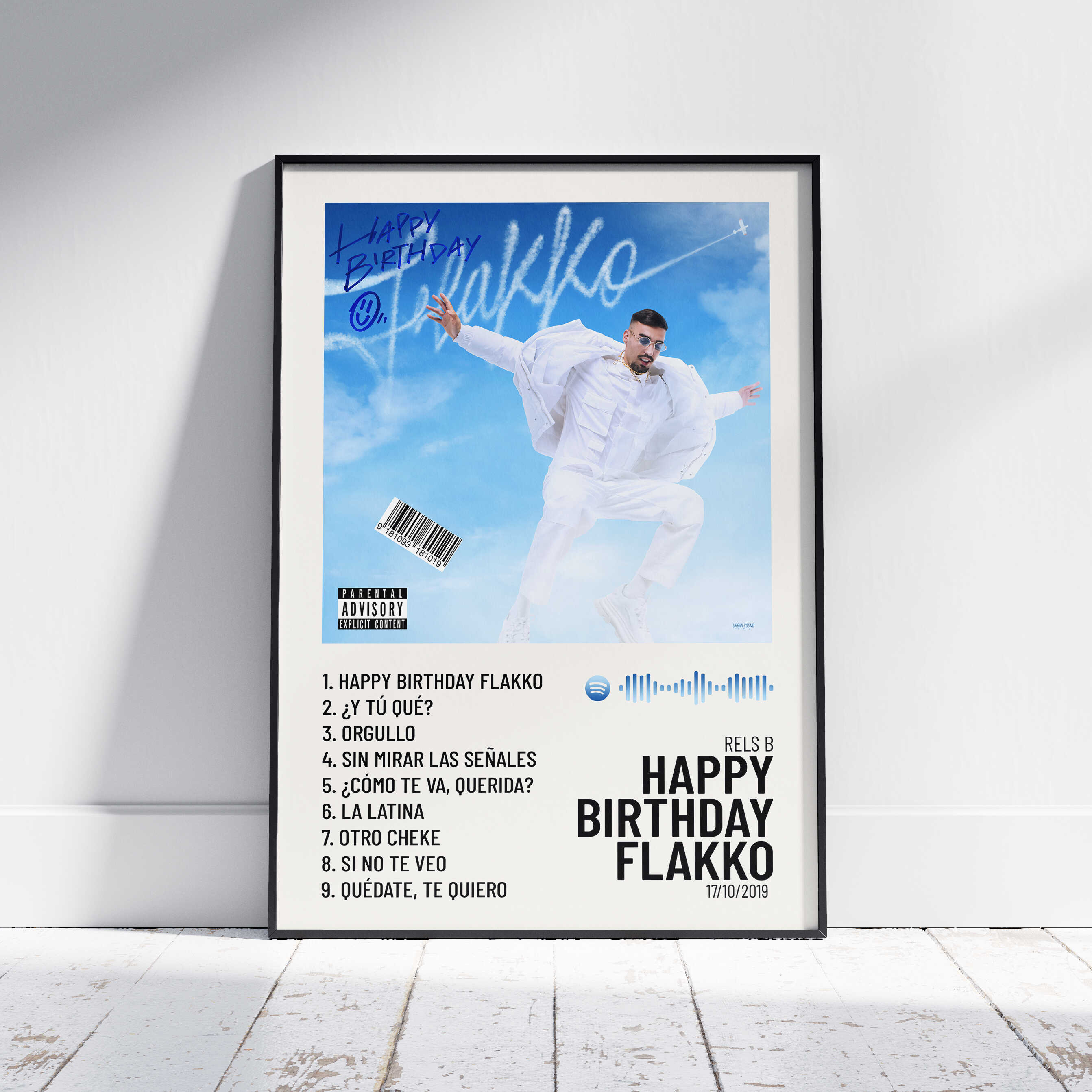 Happy Birthday Flakko - Poster Digital Rels B – Urban Sound Prints