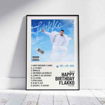 Happy Birthday Flakko - Poster digital Rels B – Urban Sound Prints