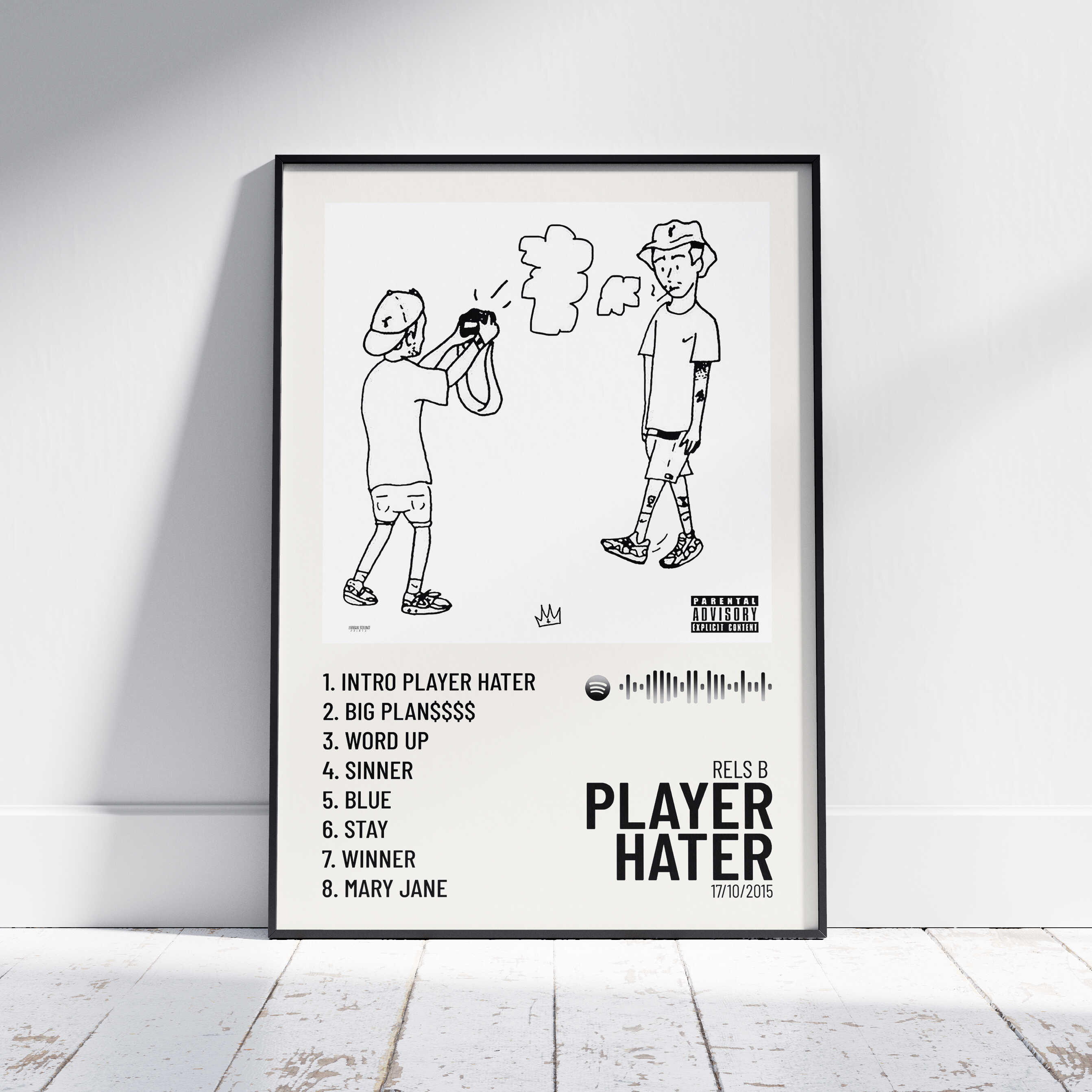 Player Hater - Poster Digital Rels B – Urban Sound Prints