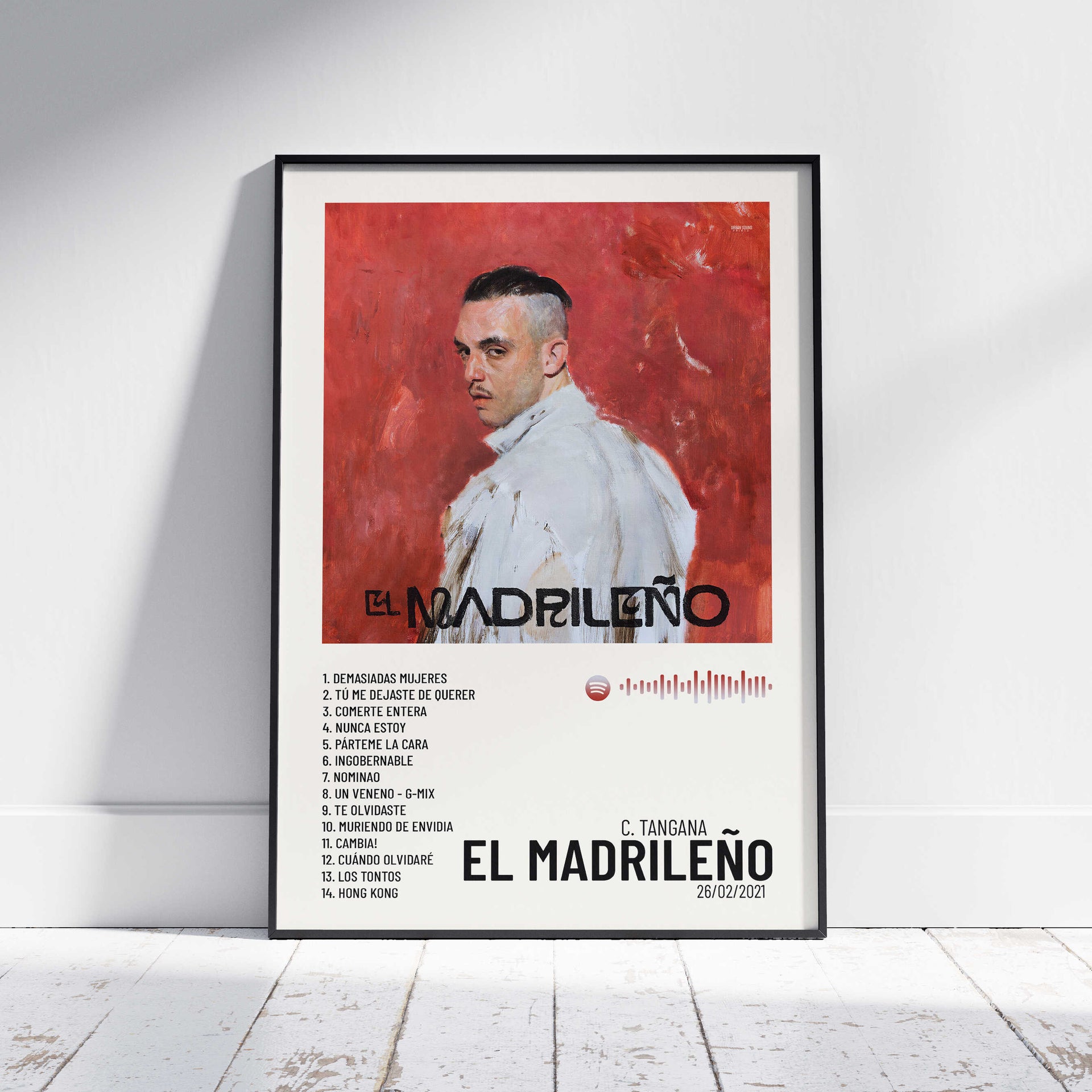 El Madrileño Poster digital Tangana – Urban Sound Prints