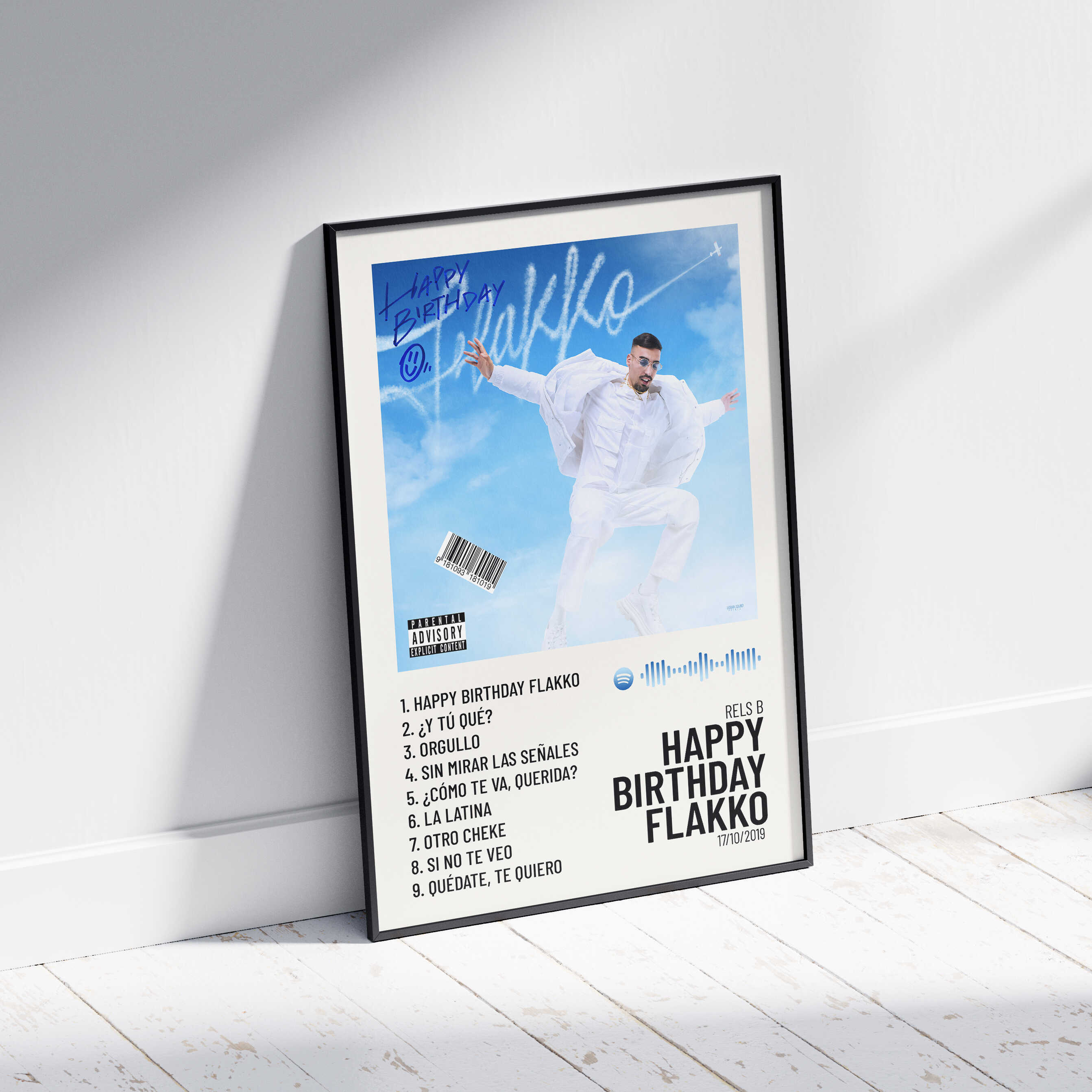 Happy Birthday Flakko - Poster Digital Rels B – Urban Sound Prints