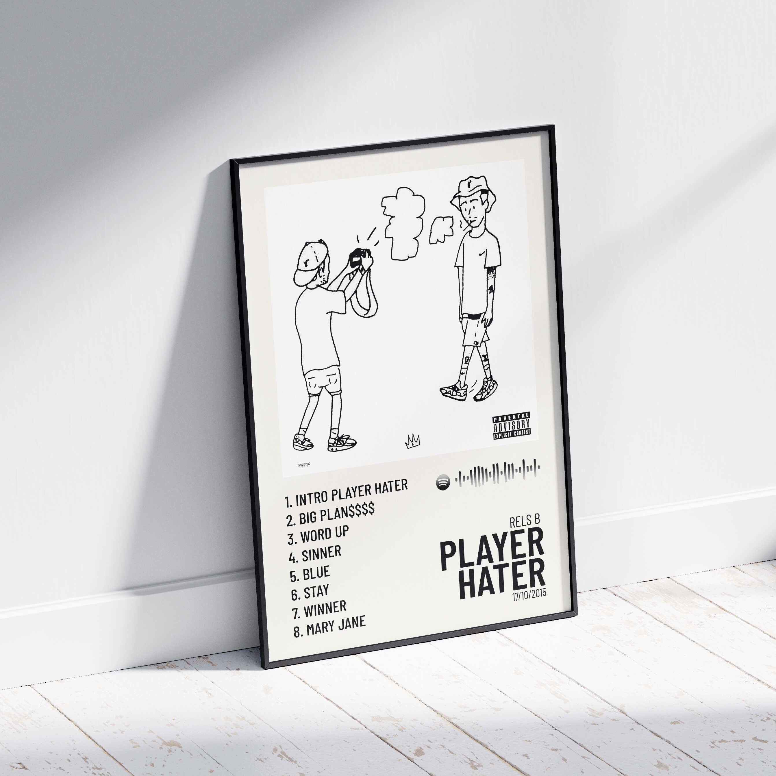 Player Hater - Poster Digital Rels B – Urban Sound Prints