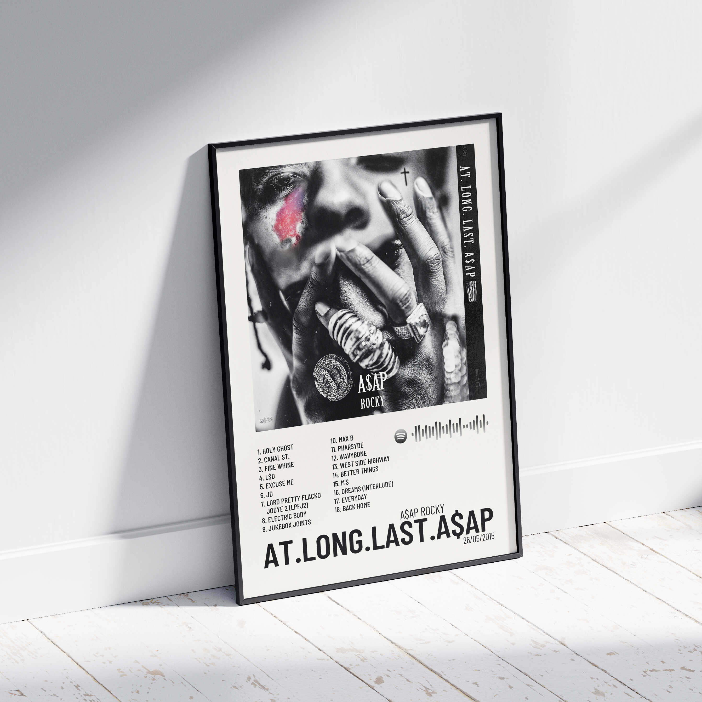 AT.LONG.LAST.A$AP - Poster digital álbum A$AP Rocky – Urban Sound Prints