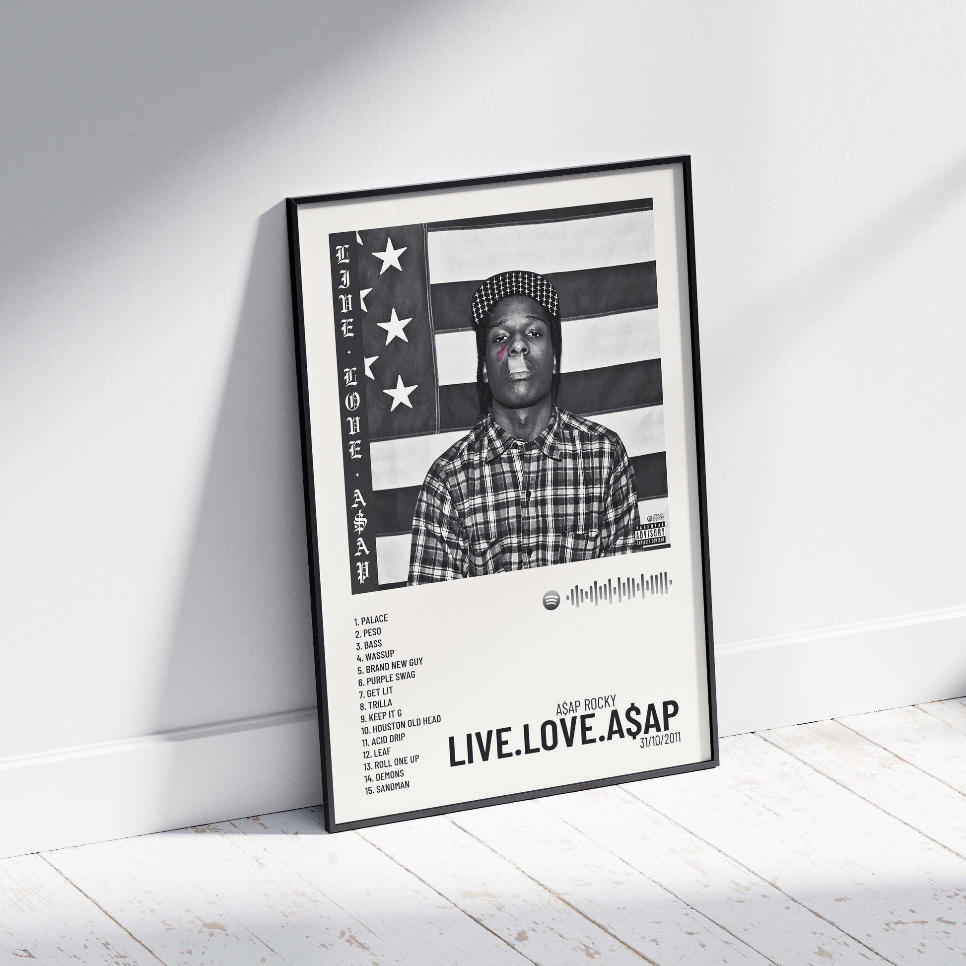 LIVE.LOVE.A$AP - Poster digital álbum A$AP Rocky – Urban Sound Prints