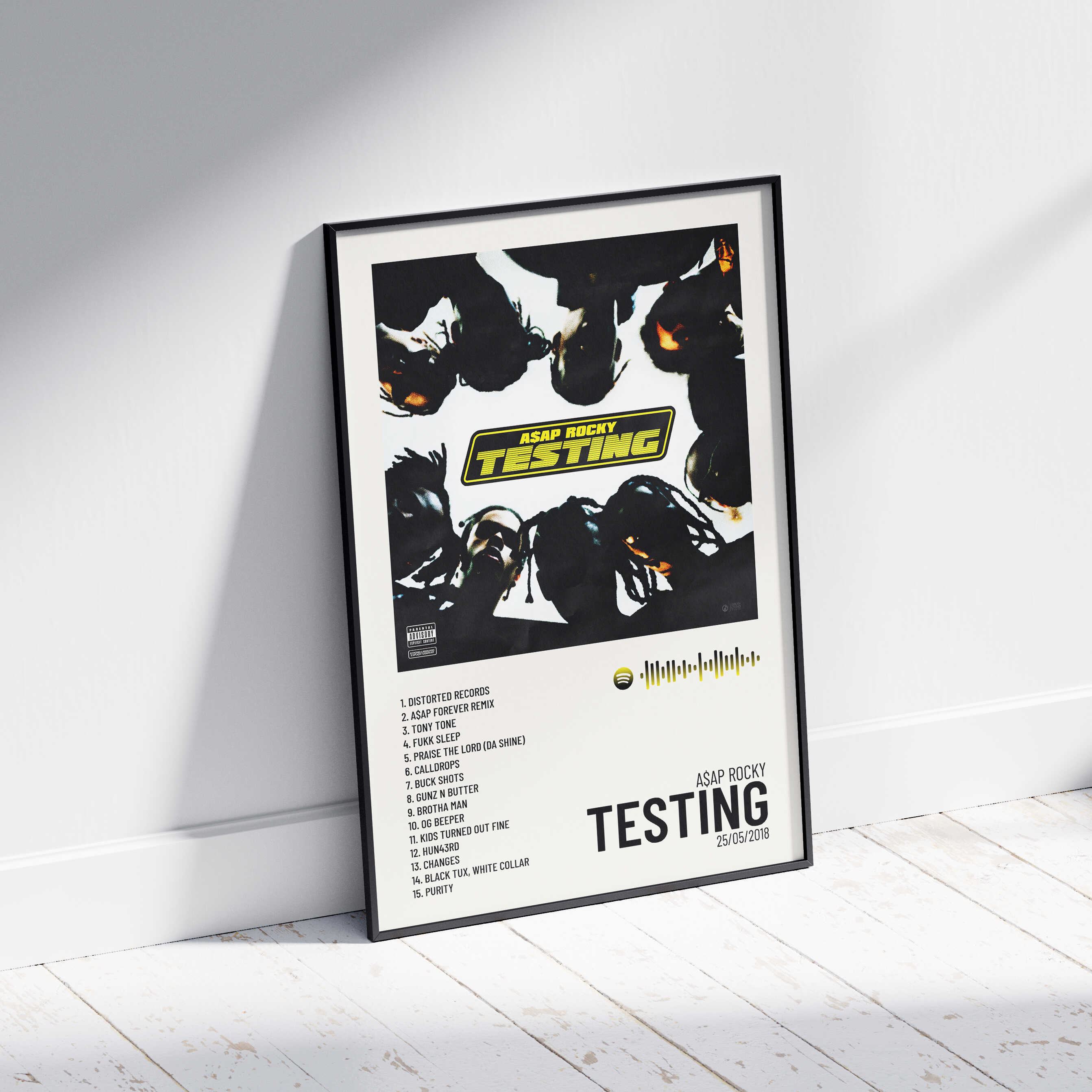 Testing Asap Rocky TESTING - Poster digital álbum A$AP Rocky – Urban Sound Prints