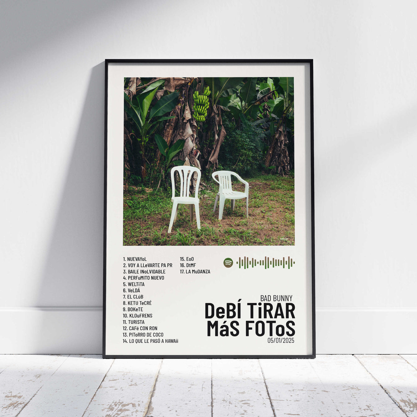 DeBÍ TiRAR MáS FOToS Poster digital álbum Bad Bunny Urban Sound Prints