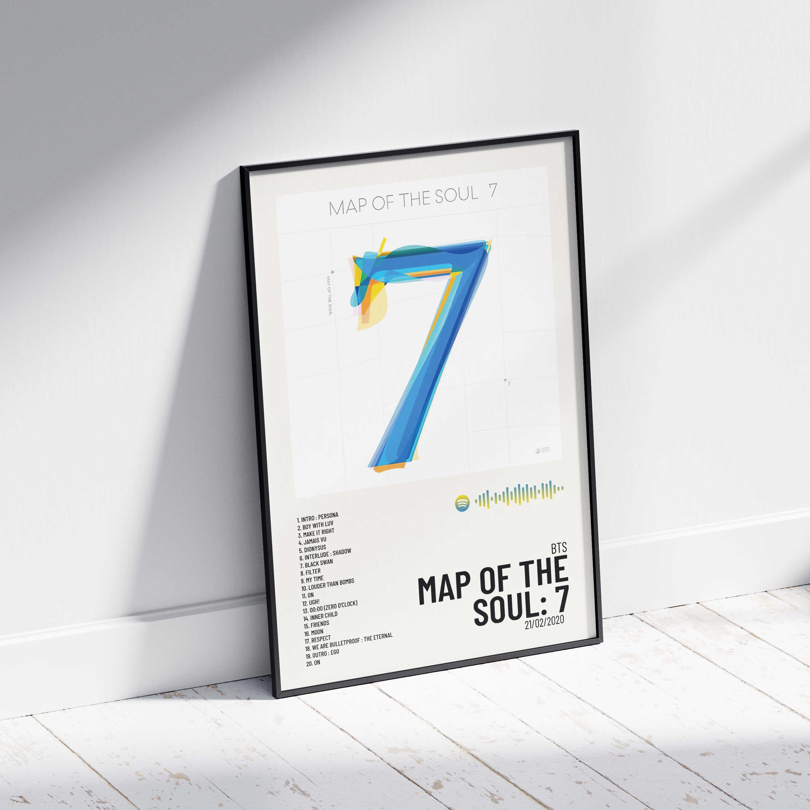 MAP OF THE SOUL: 7 - Poster digital álbum BTS – Urban Sound Prints