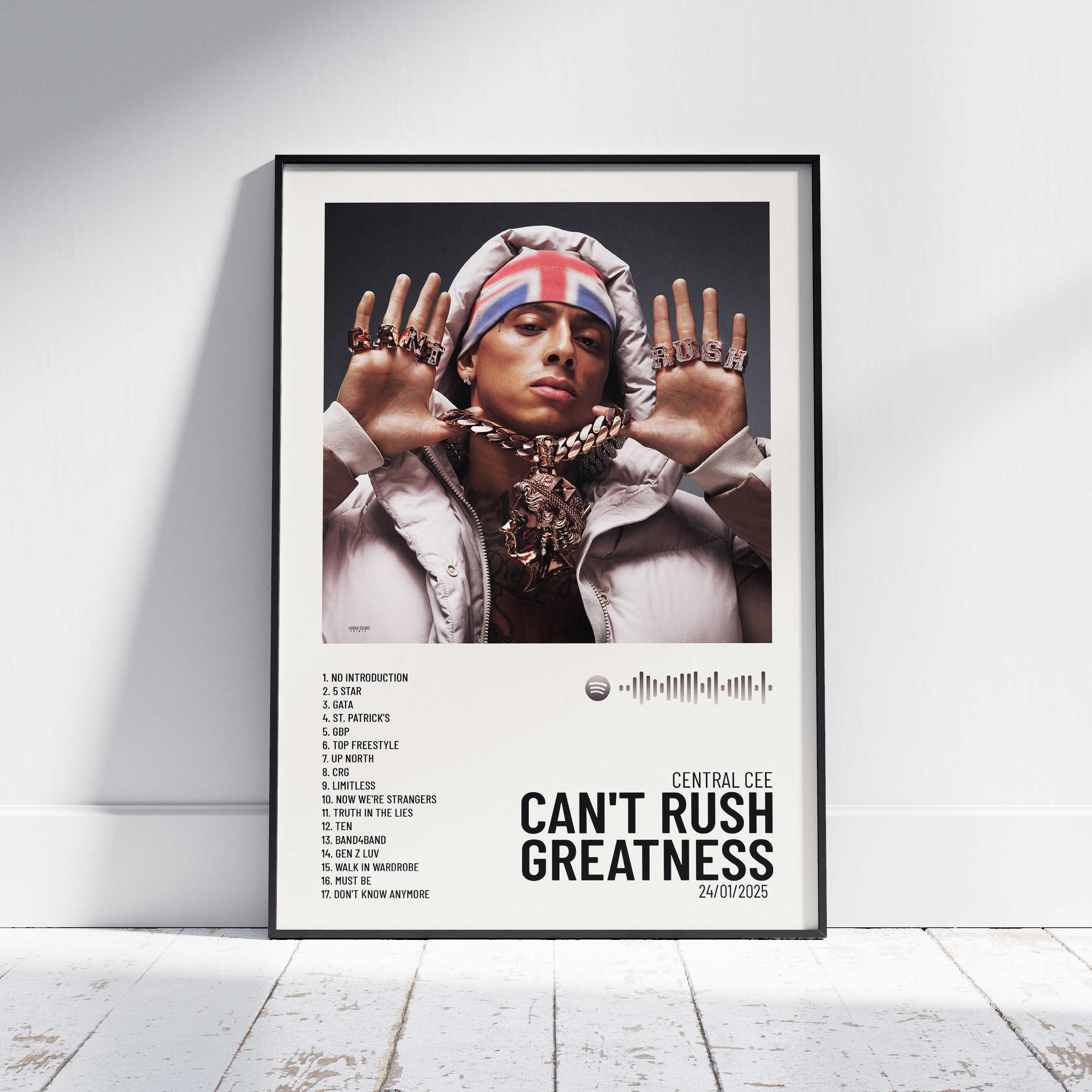 CAN'T RUSH GREATNESS - Poster digital album Central Cee – Urban Sound ...