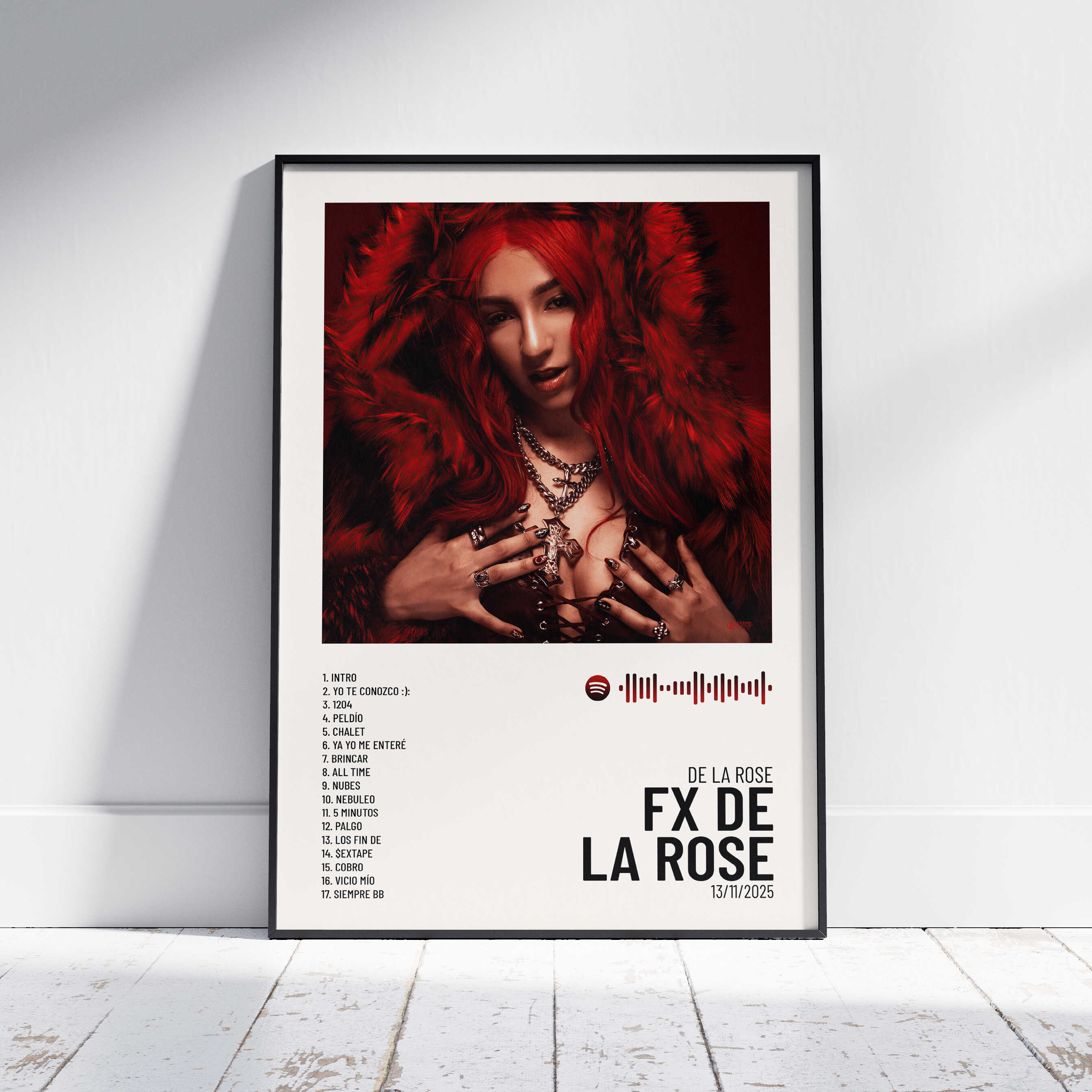 FX De La Rose - Poster digital álbum De La Rose – Urban Sound Prints