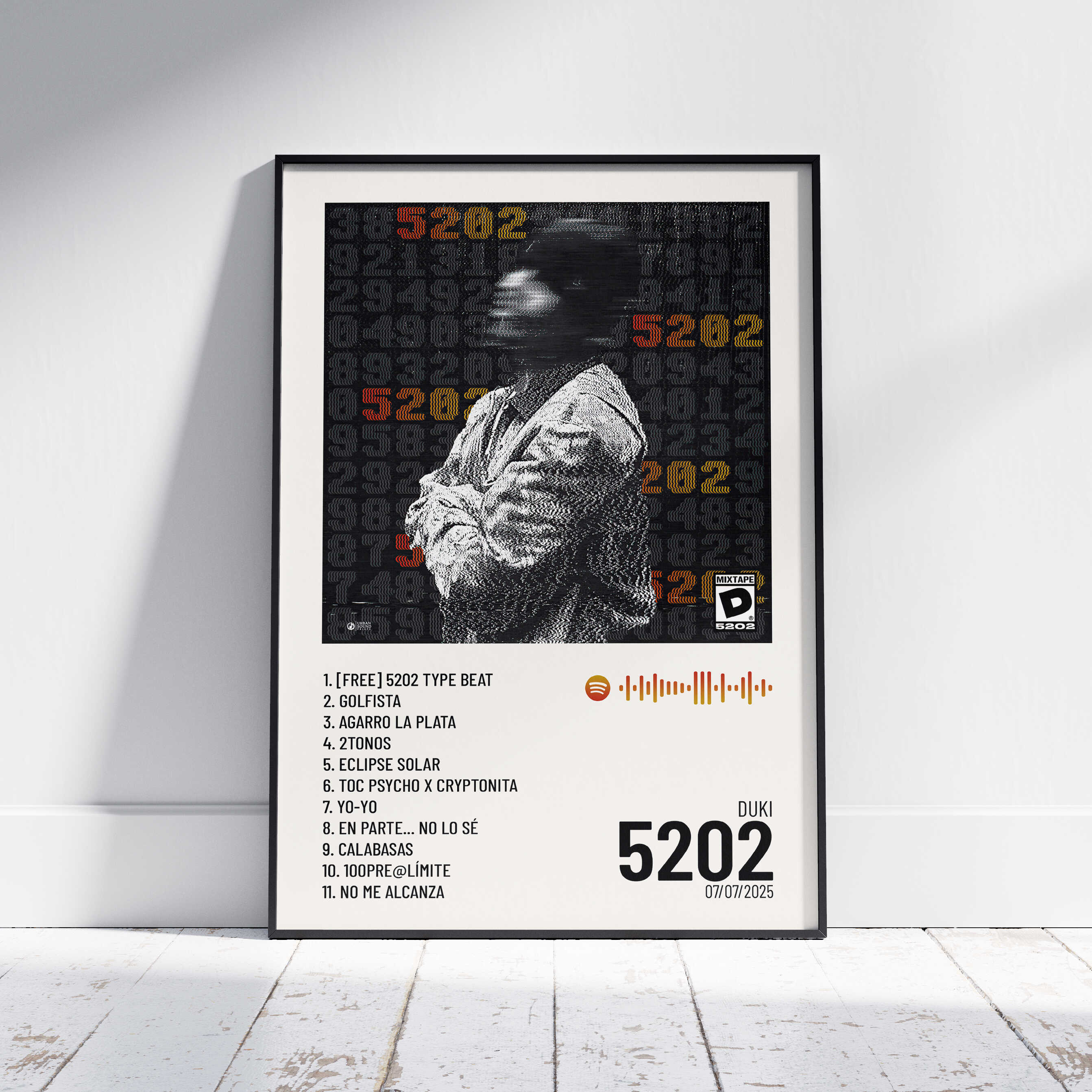 5202 - Poster digital álbum Duki – Urban Sound Prints