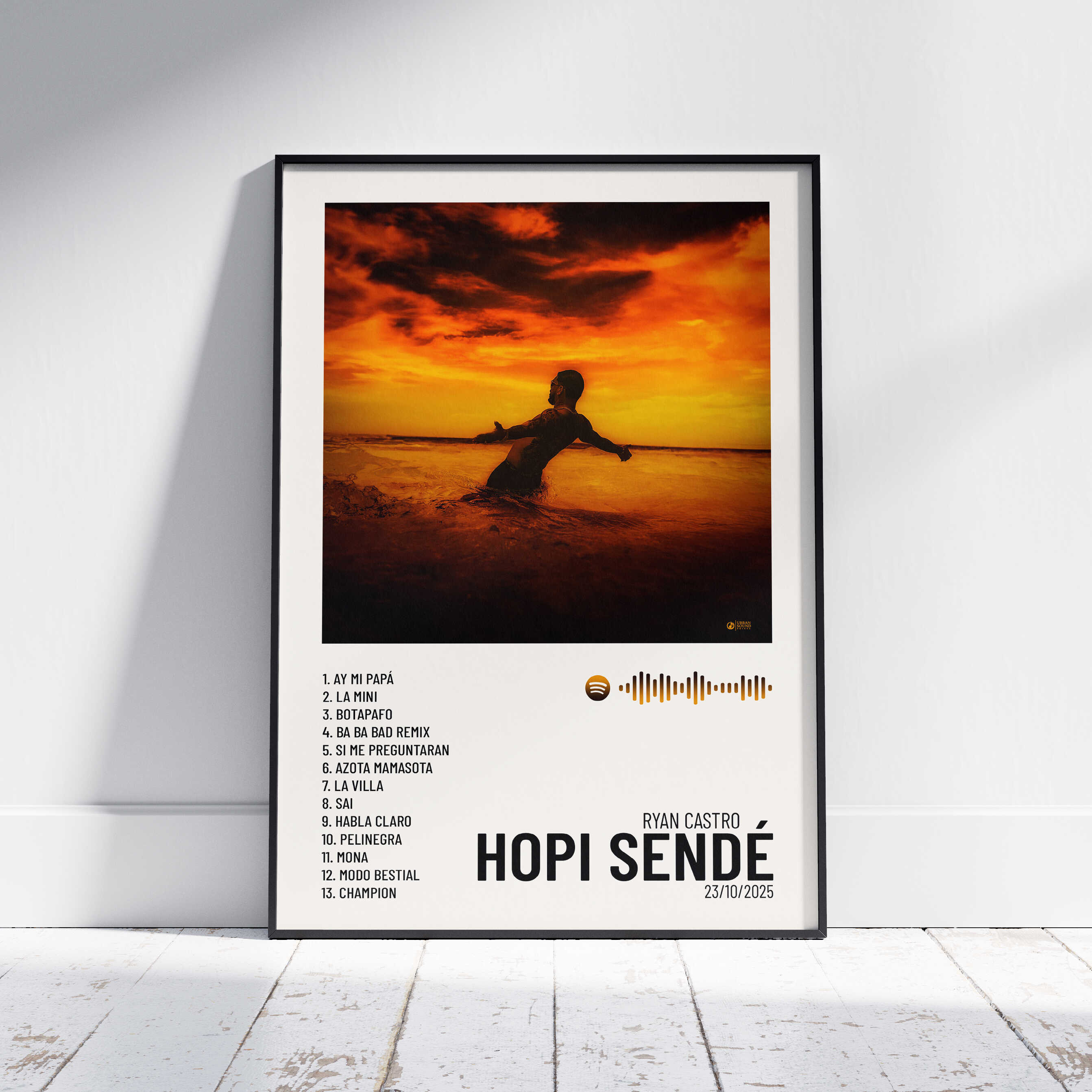 HOPI SENDÉ - Poster digital álbum Ryan Castro – Urban Sound Prints