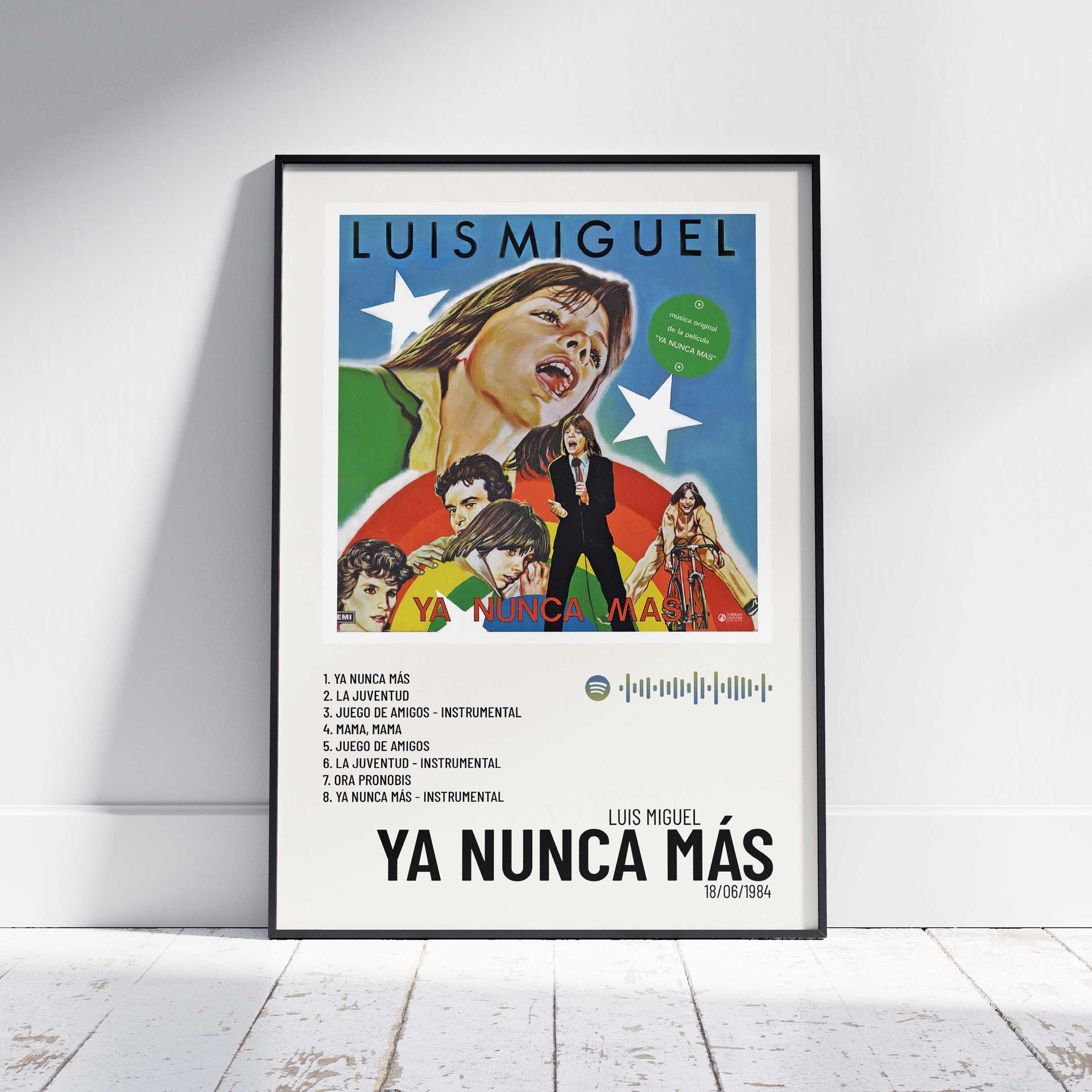 Ya Nunca Más - Poster digital álbum Luis Miguel – Urban Sound Prints, image size:1920x1920