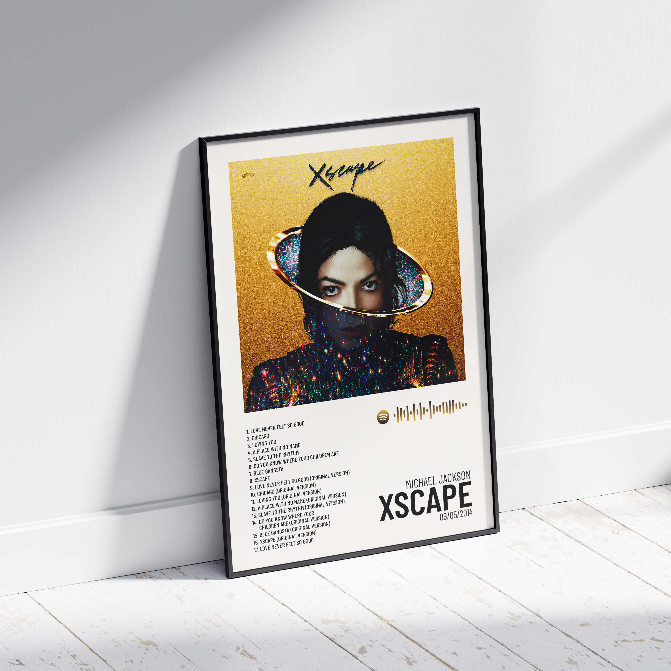 XSCAPE - Poster digital álbum Michael Jackson – Urban Sound Prints