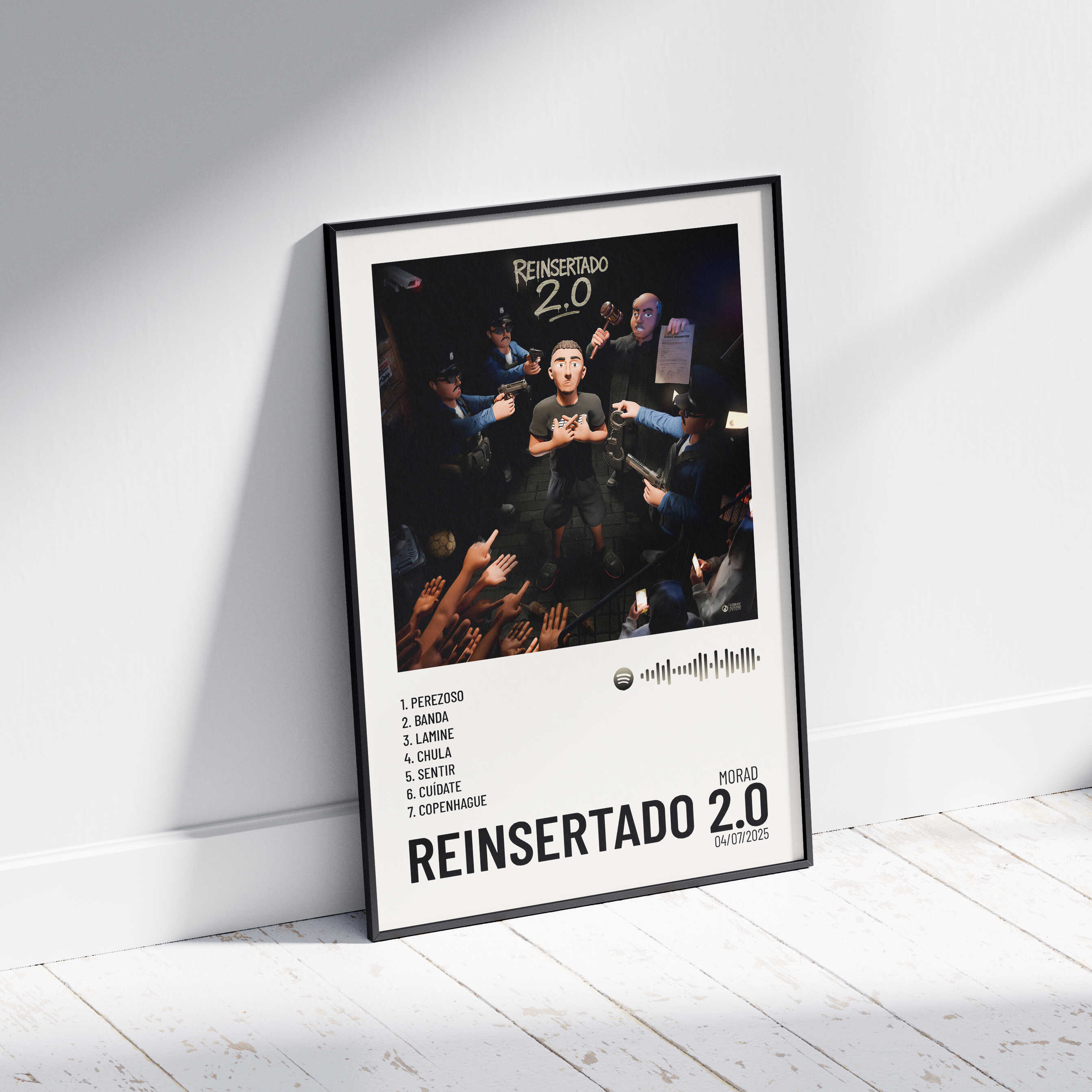 Reinsertado Reinsertado 2.0 - Poster digital álbum Morad – Urban Sound Prints