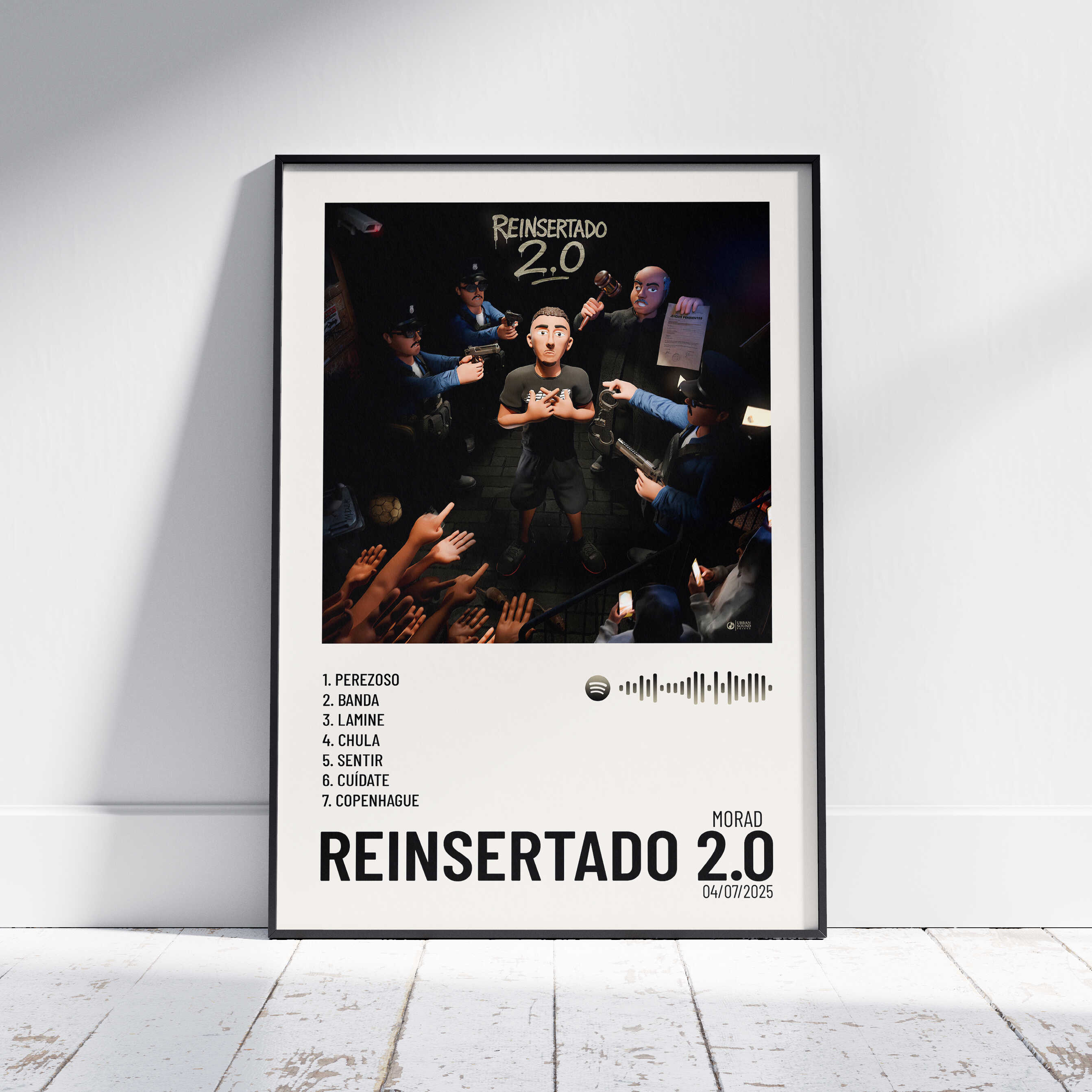 Reinsertado Reinsertado 2.0 - Poster digital álbum Morad – Urban Sound Prints
