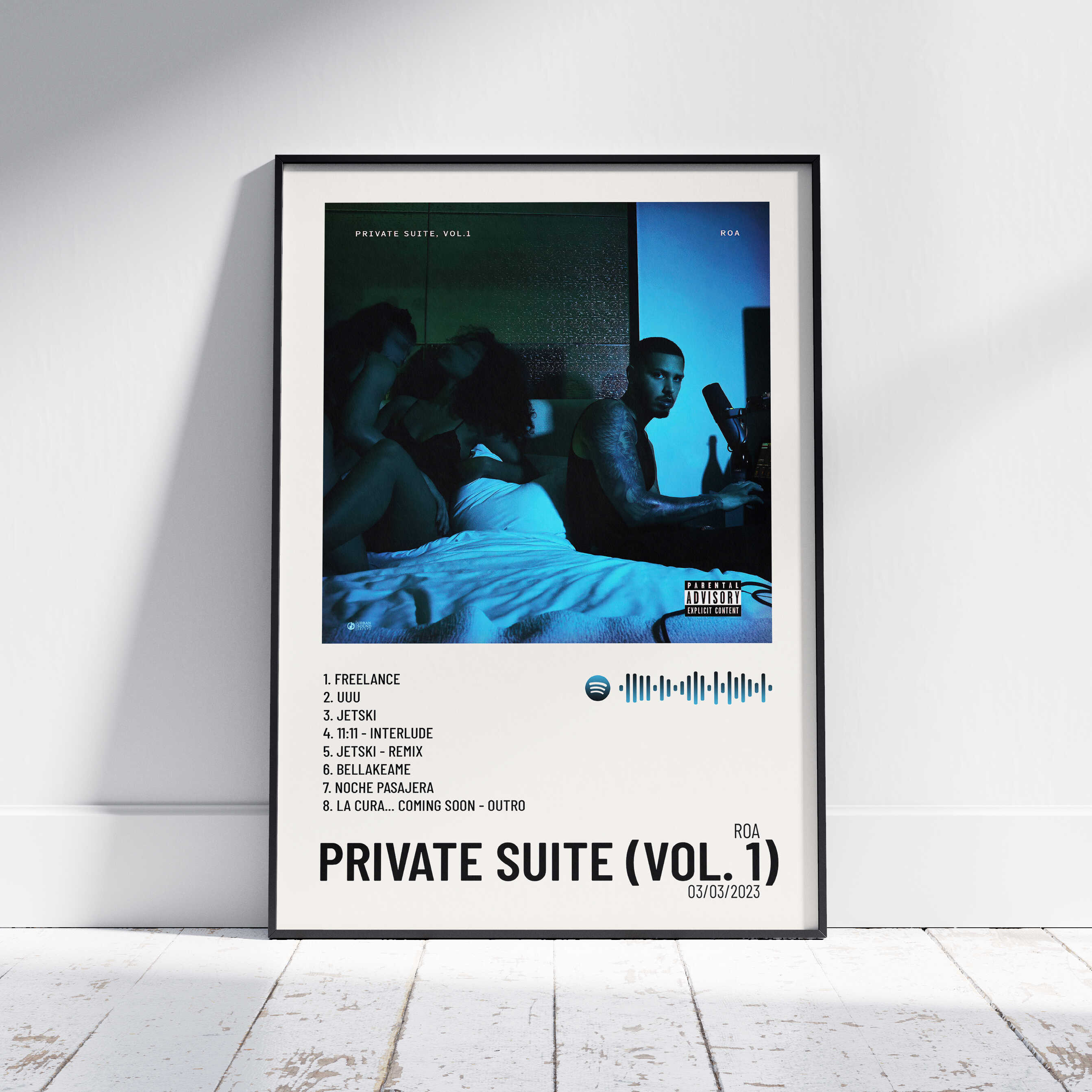 Private Suite (Vol. 1) - Poster digital álbum ROA – Urban Sound Prints