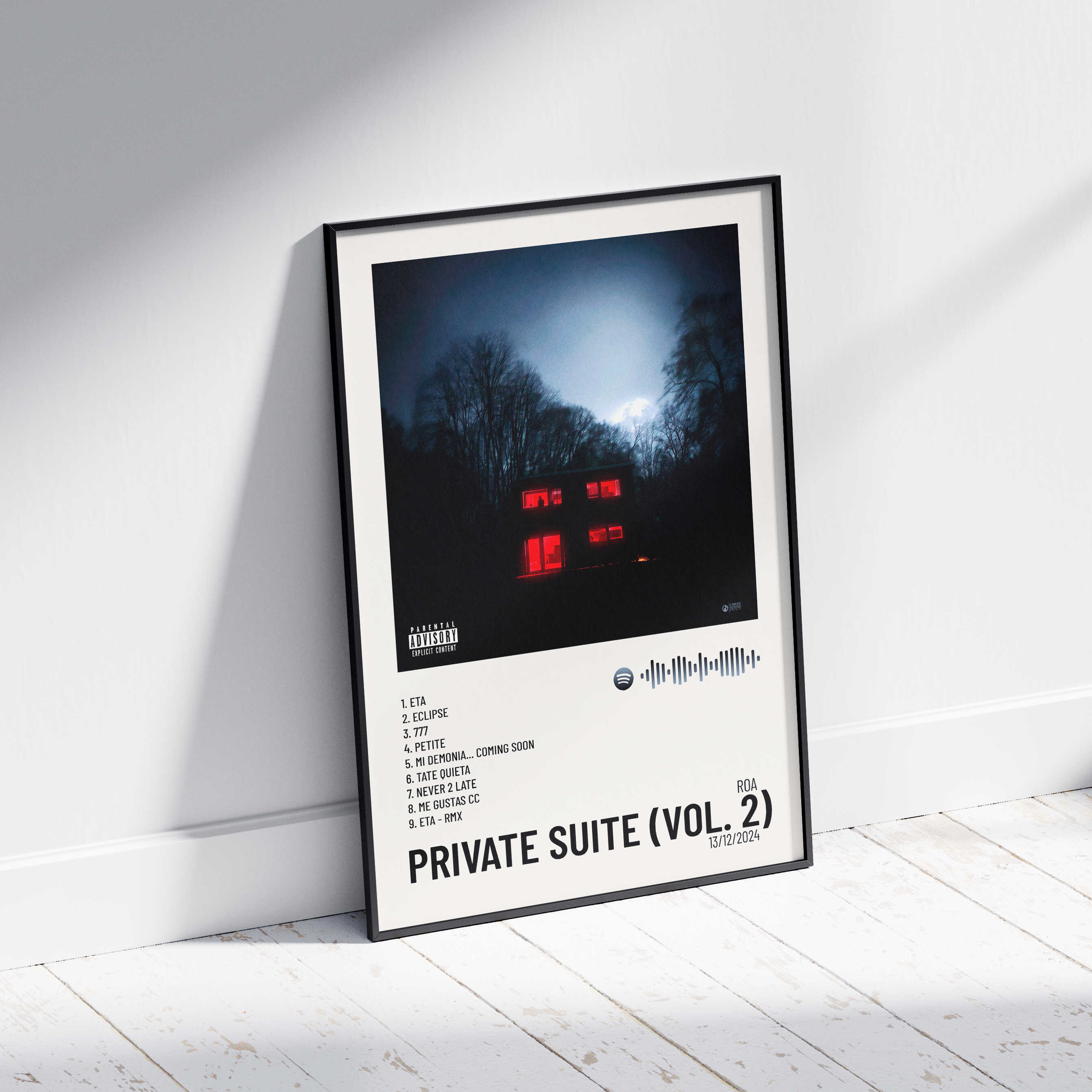 Poster De Roa Private Suite (Vol. 2) - Poster digital álbum ROA – Urban Sound Prints