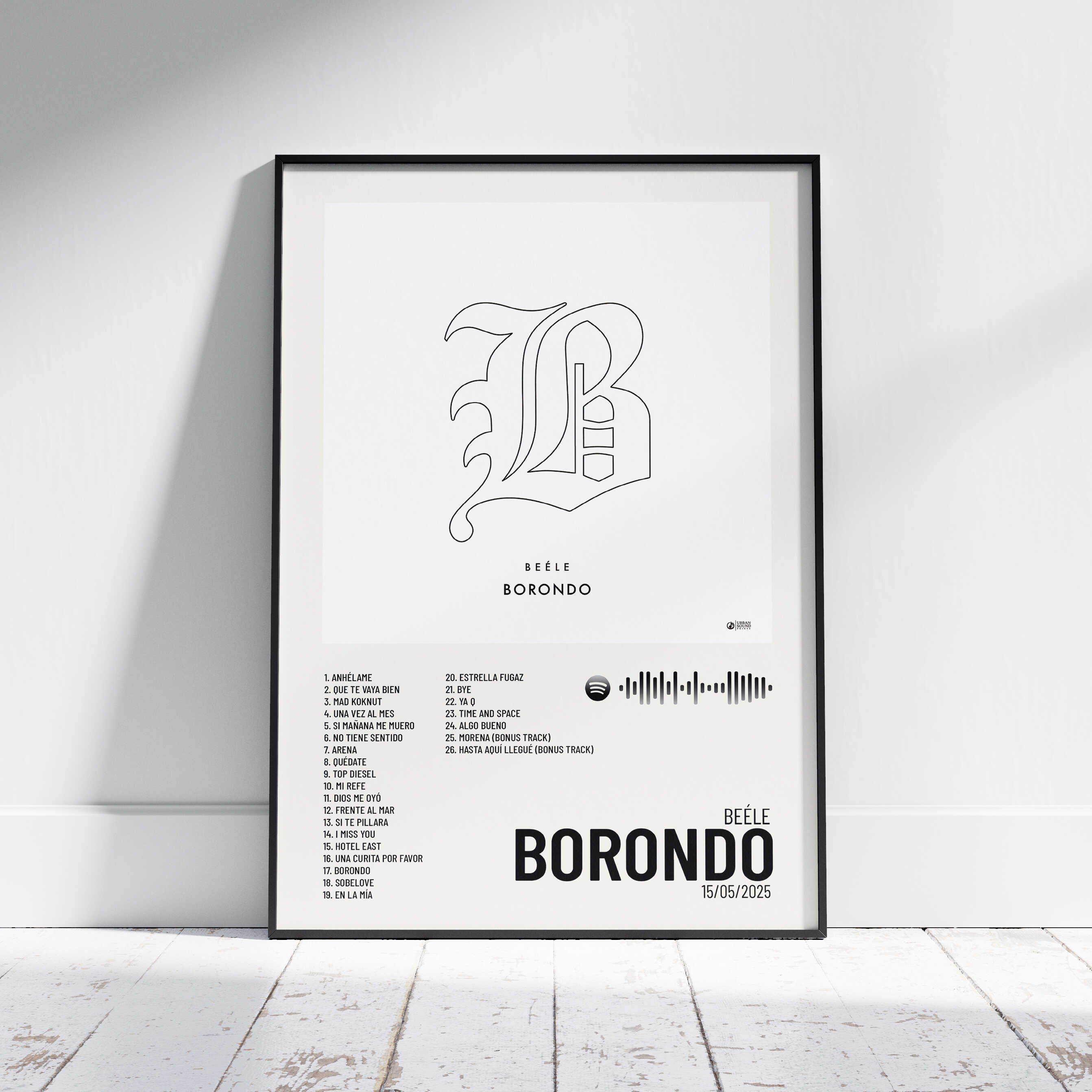 Merch Beele Borondo - Sweat à Capuche Unisexe Officiel (polyester, Coupes Ajustées, Plusieurs Tailles Disponibles)
