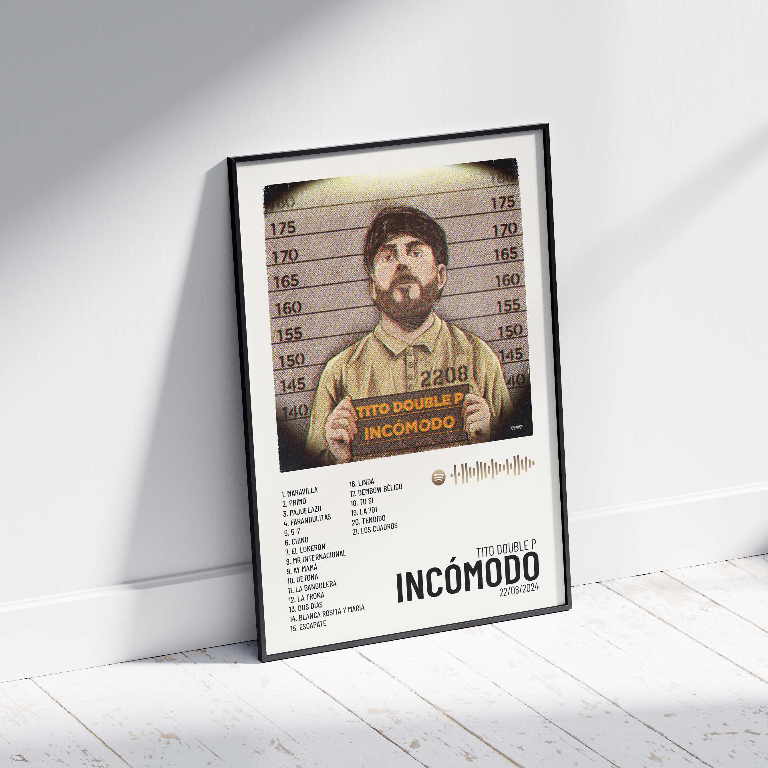 INCÓMODO - Poster digital álbum Tito Double P – Urban Sound Prints