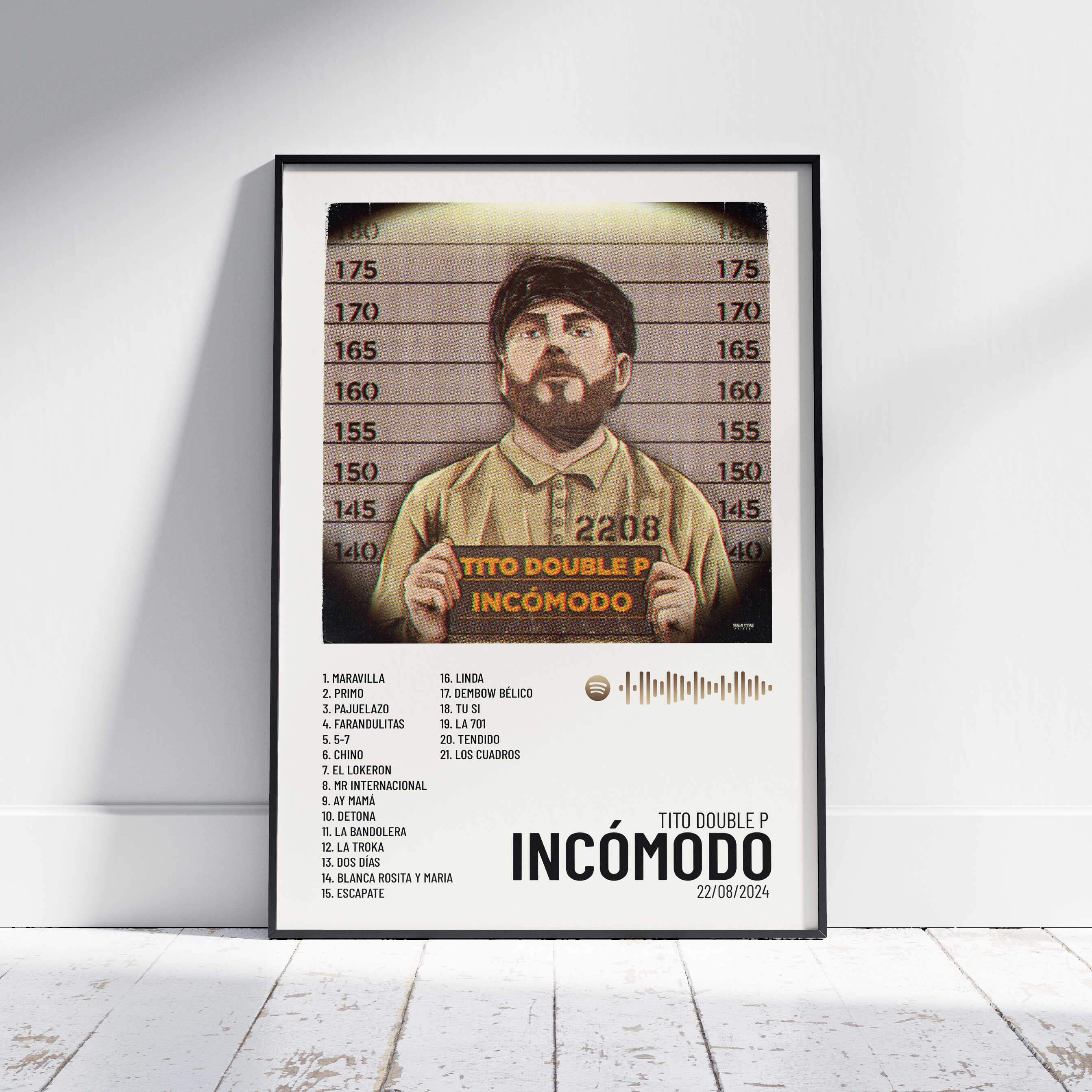 INCÓMODO - Poster digital álbum Tito Double P – Urban Sound Prints